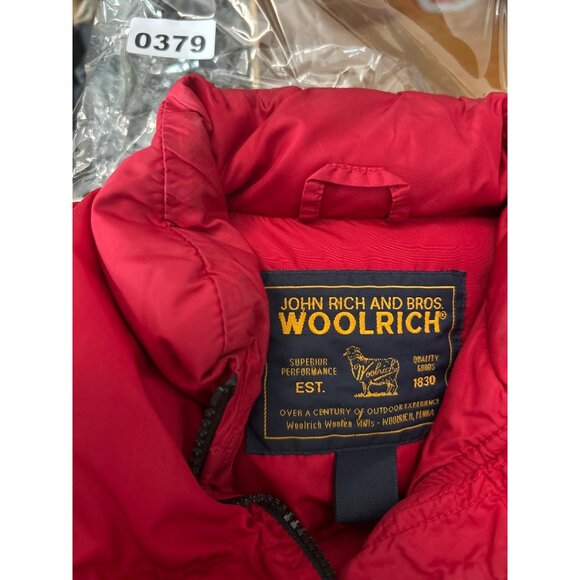 Woolrich Mens Red Puffer Vest Size M - Picture 16 of 16